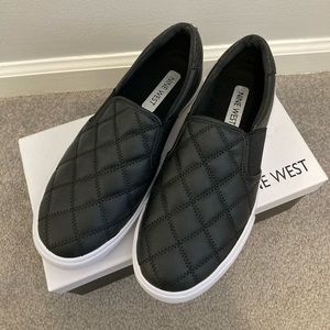 Nine West Women's Black Lacie Slip-on Sneakers Size 8 New